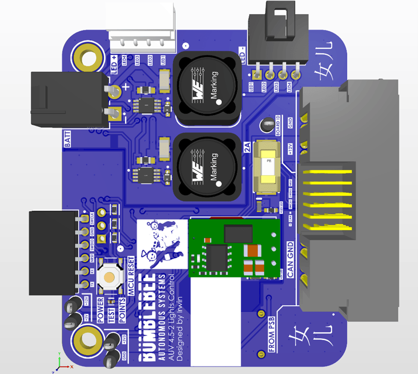 Light controls daughter board